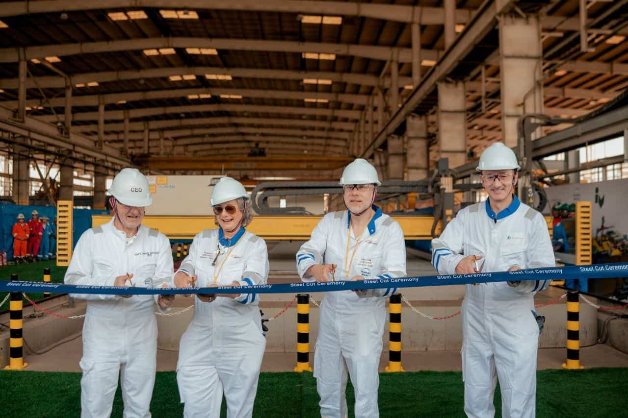 First Steel Cut for Ostwind 4 Platform